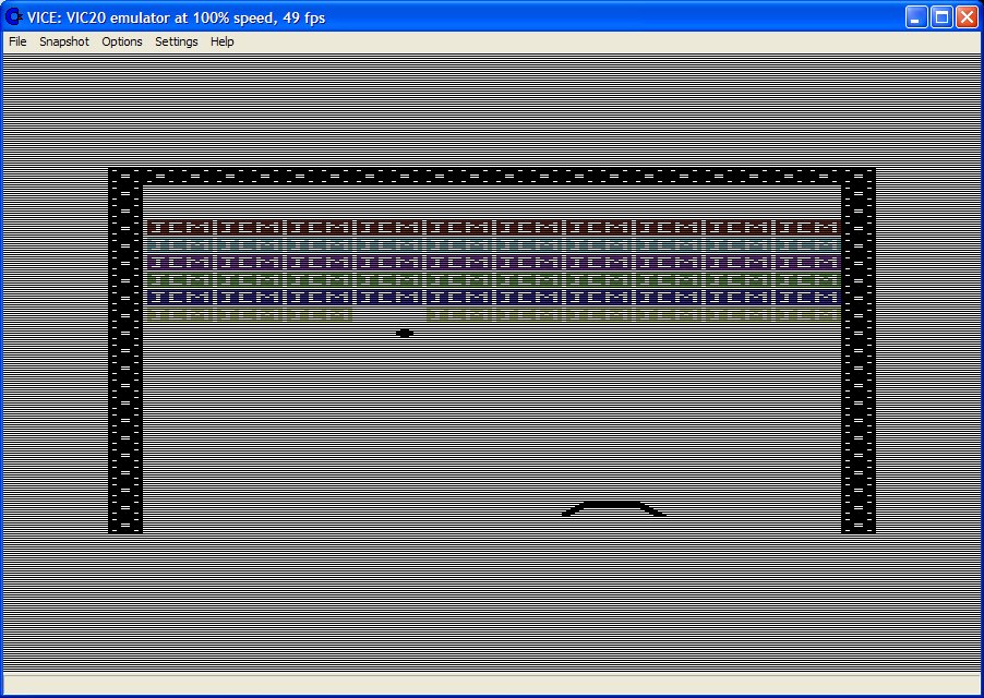 Micro Breakout VIC-20 screenshot